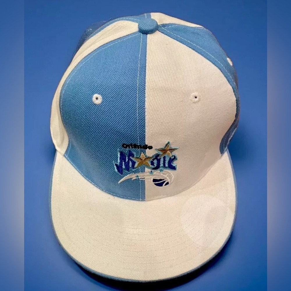 VINTAGE ORLANDO Magic New Era Blue White Fitted Hat 7 1/4 NBA 59FIFTY NWOT RARE